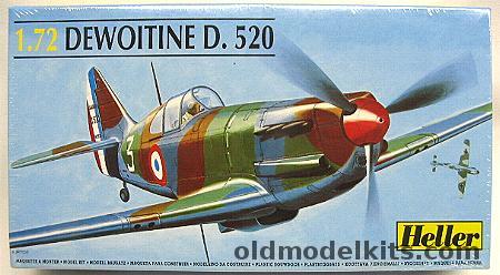 Heller 1/72 Dewoitine D.520, 80212 plastic model kit